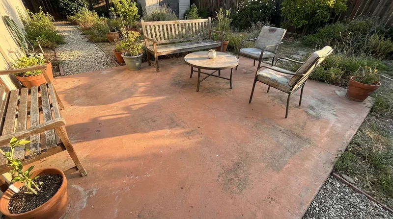 Finished colored concrete in Erie, PA