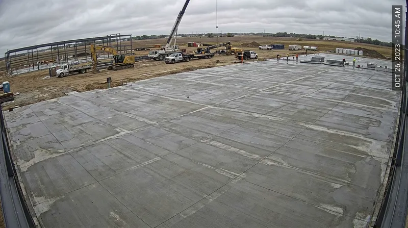 Completed commercial concrete project in Erie, PA