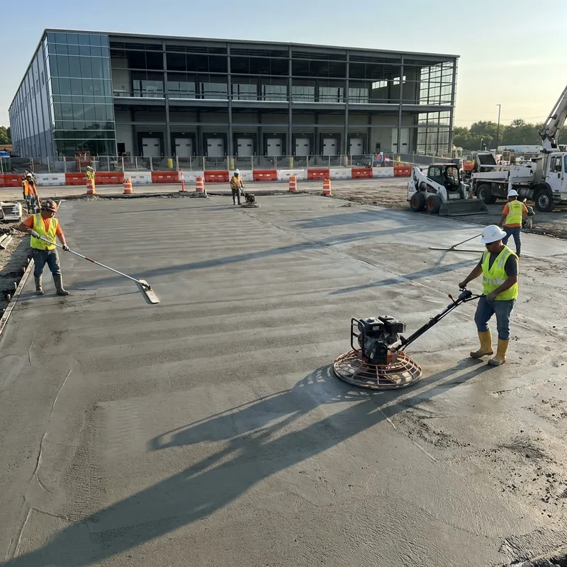 Commercial concrete project in Erie, PA