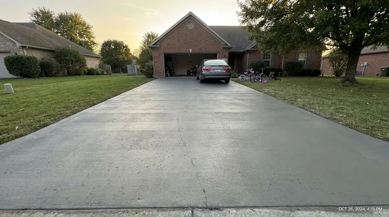 Finished concrete driveway in Erie, PA