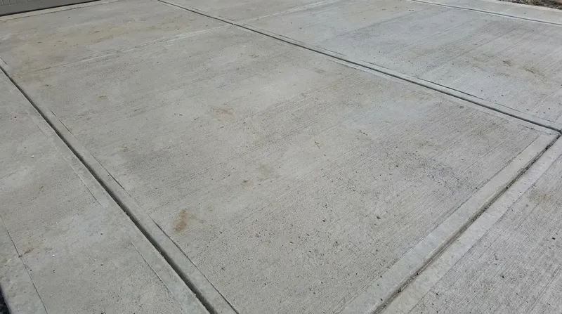Concrete driveway finish detail in Erie, PA