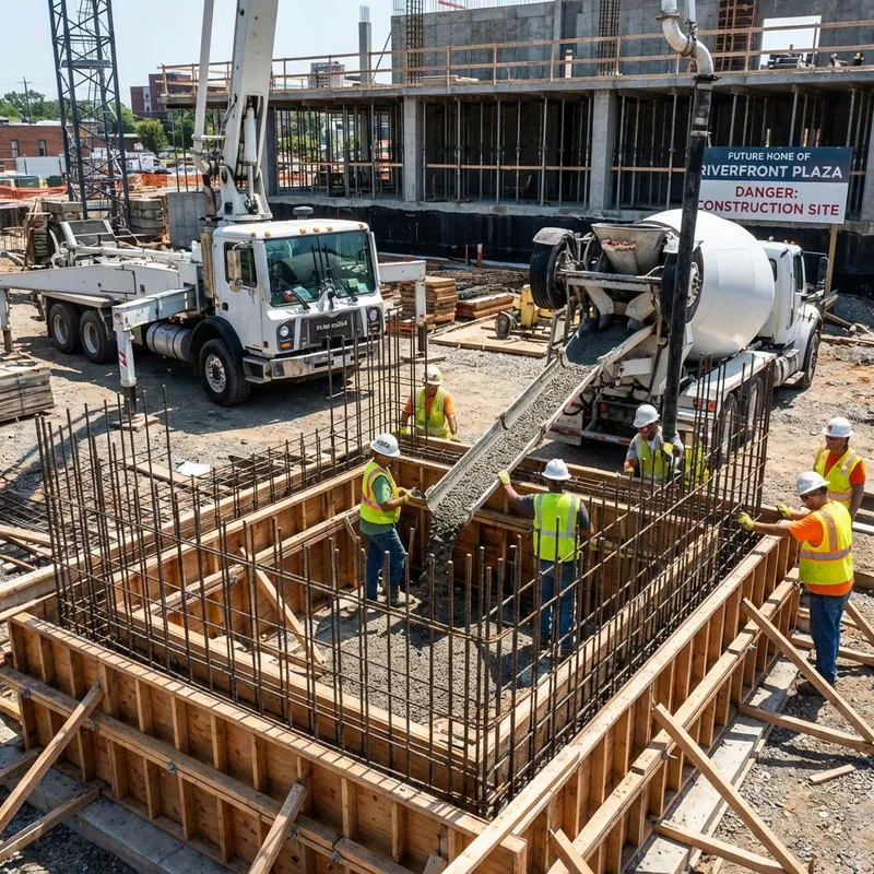 Concrete foundation work in Erie, PA
