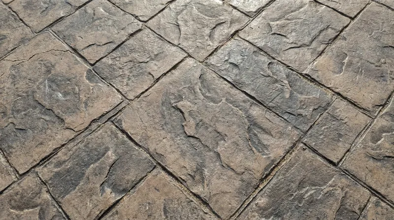 Concrete patio finishing detail