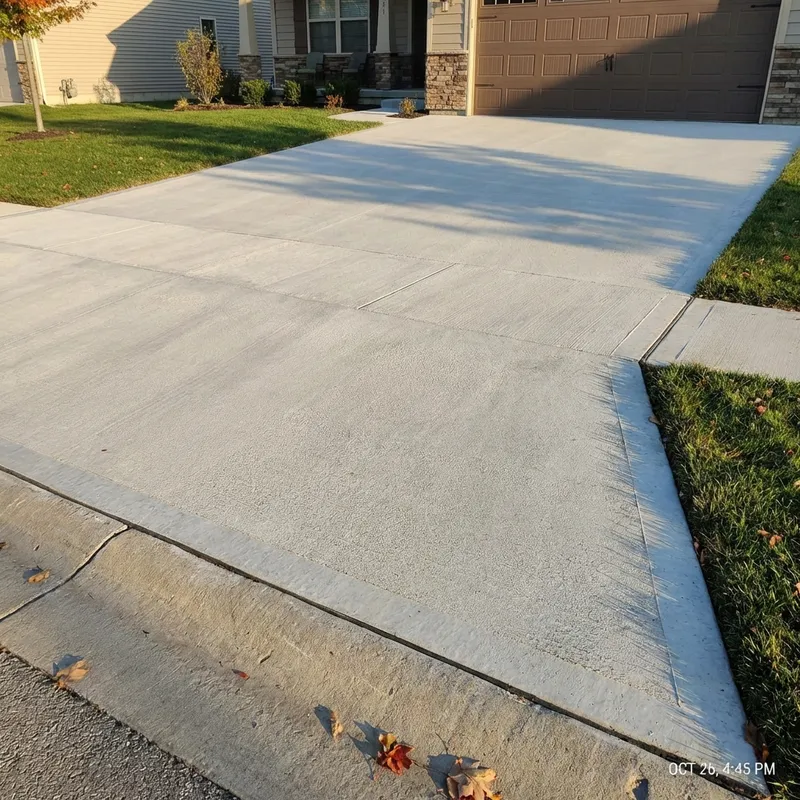 Residential concrete driveway in Erie, PA