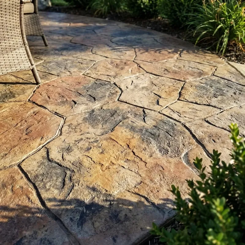 Stamped concrete installation in Erie, PA